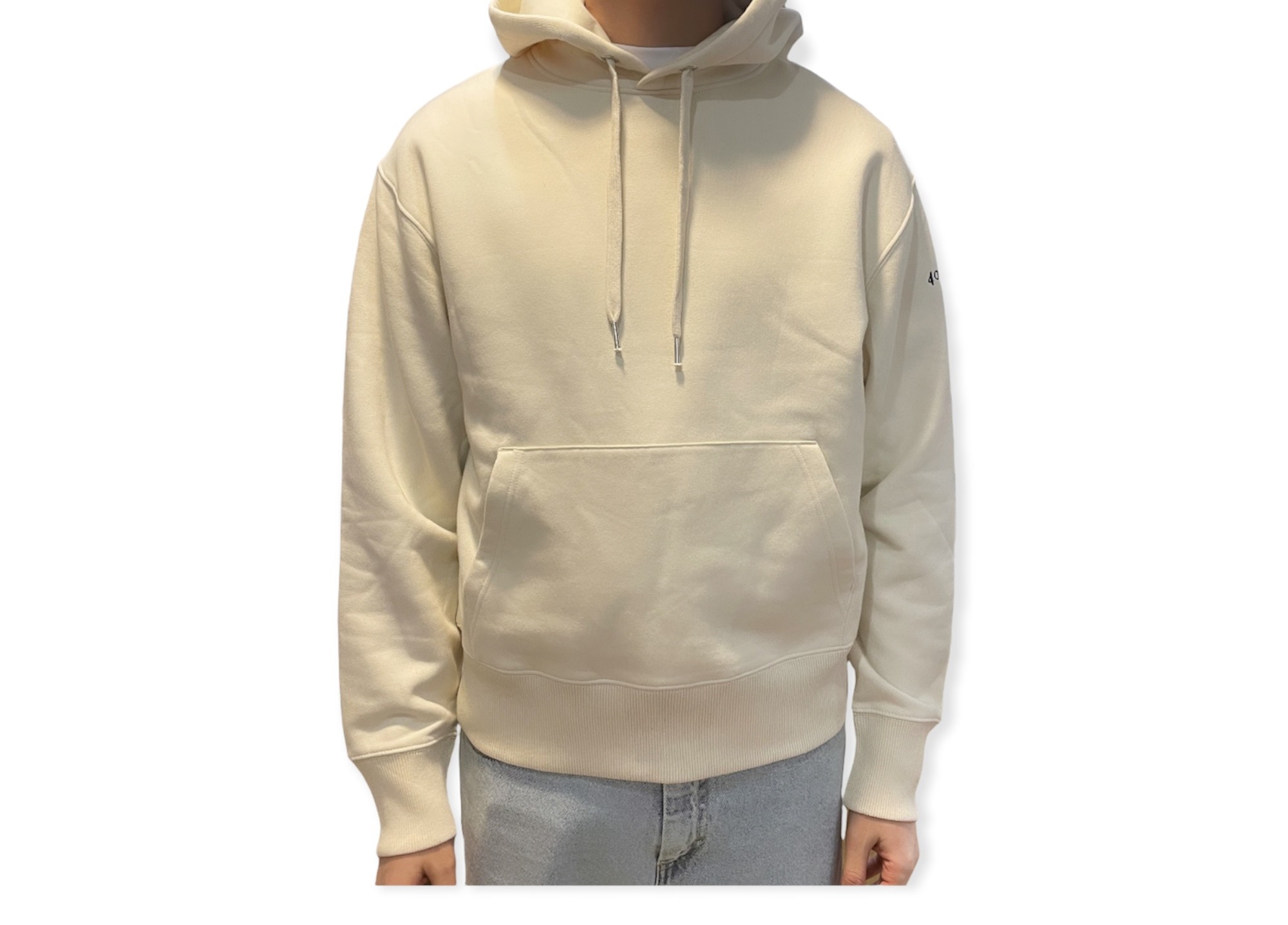 40-DEUX 'U' Natural Hoodie
